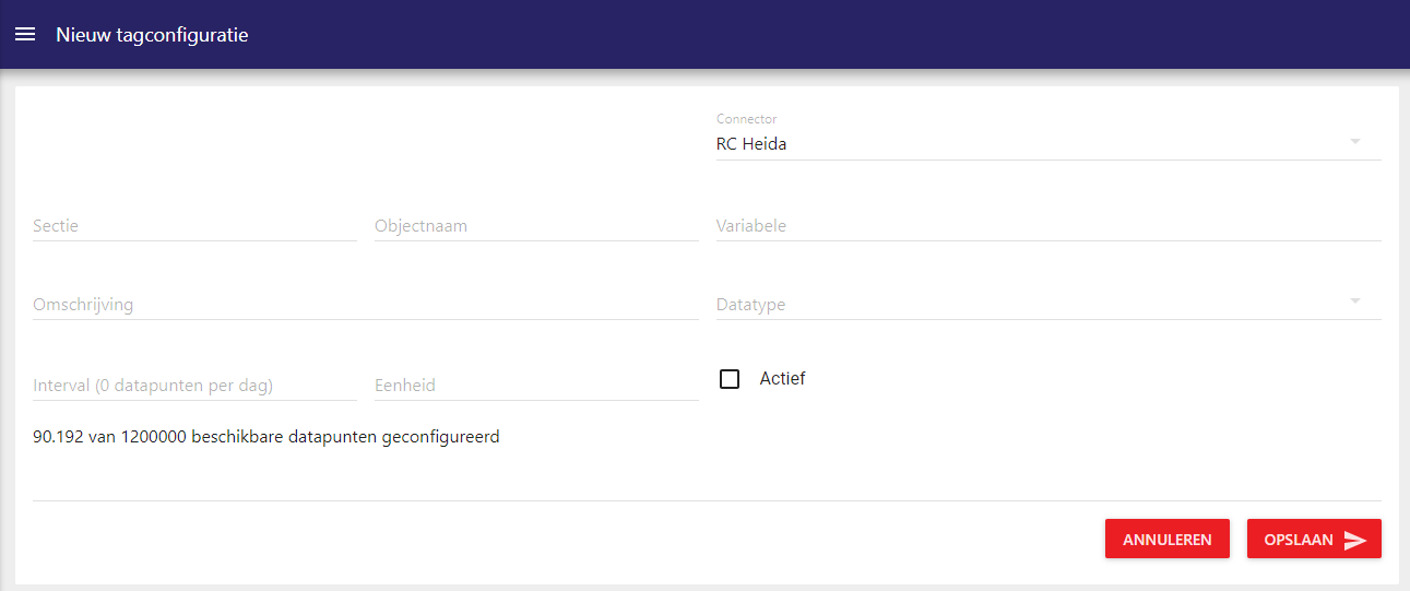 Monitoring tag toevoegen